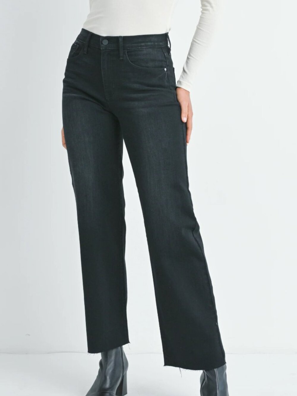 Slim Palazzo Jeans by Just Black Denim